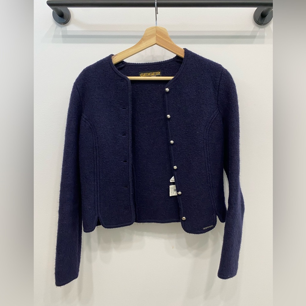 Geiger Tyrol Boiled Wool Jacket - 40 Navy